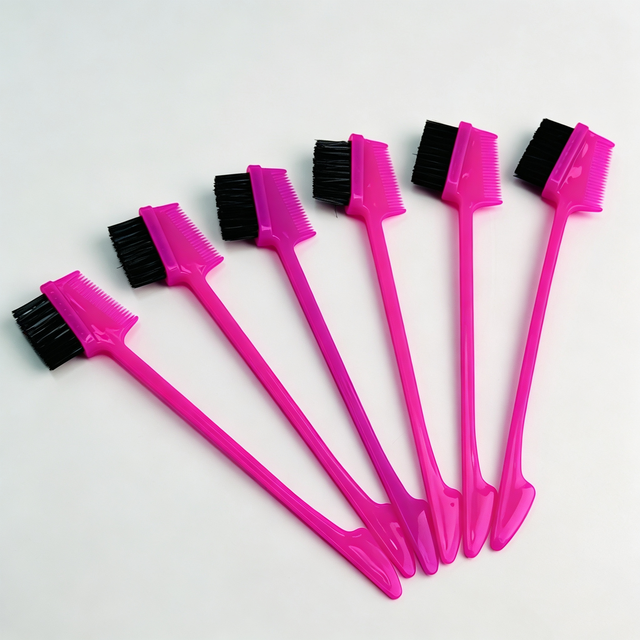 Edge Brush Comb Vendor Double Sided 3 in 1 Edge Control Brush For Baby Hair Salon Hair Comb Brushes Beauty Tools Hairbrush