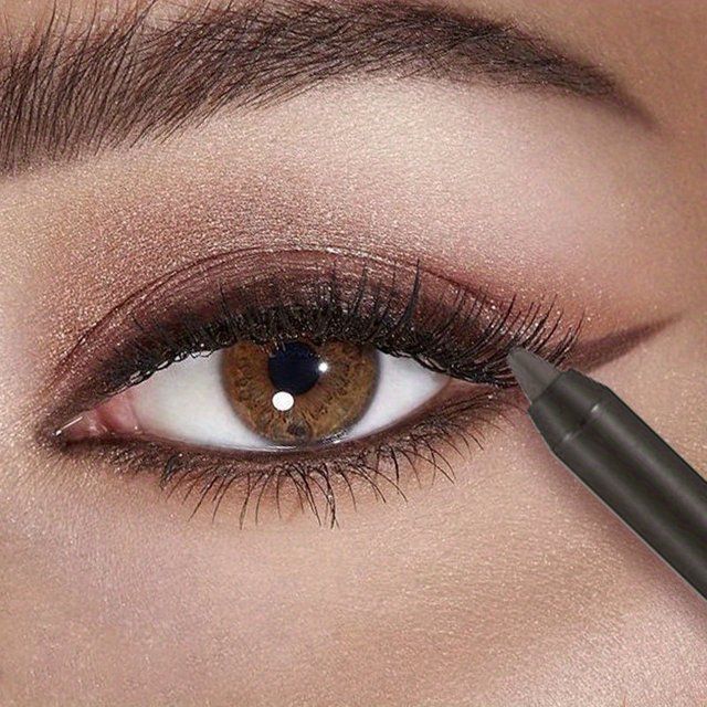 Crayon Eyeliner imperméable noir marron, longue durée, facile à porter, Gel mat, séchage rapide,