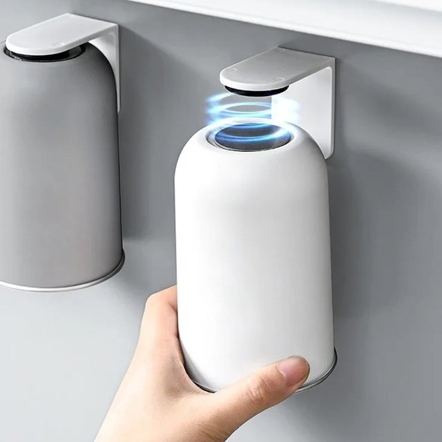 Magnetic Mouthwash Cup 304 Stainless Steel Tooth Brushing Cups Wall Mounted No Punching Household Water Cup Large Capacity양치컵