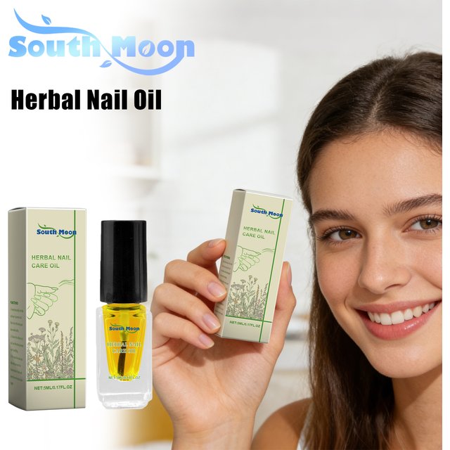 South Moon Herbal Nail Oil Soften Cuticle Strengthen Nails Repair Dry Damaged Nails Fast Absorb Deep Nourishing Nail Care Oils