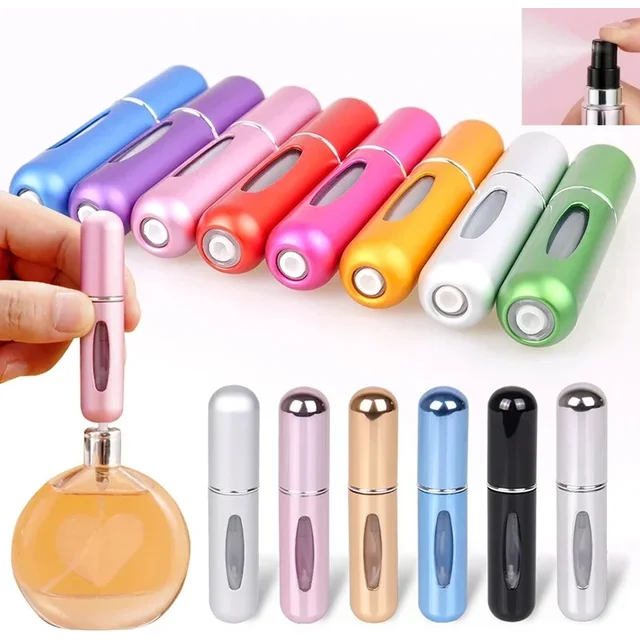 Bouteille de parfum rechargeable de 5ml, récipient liquide pour cosmétiques, distributeur