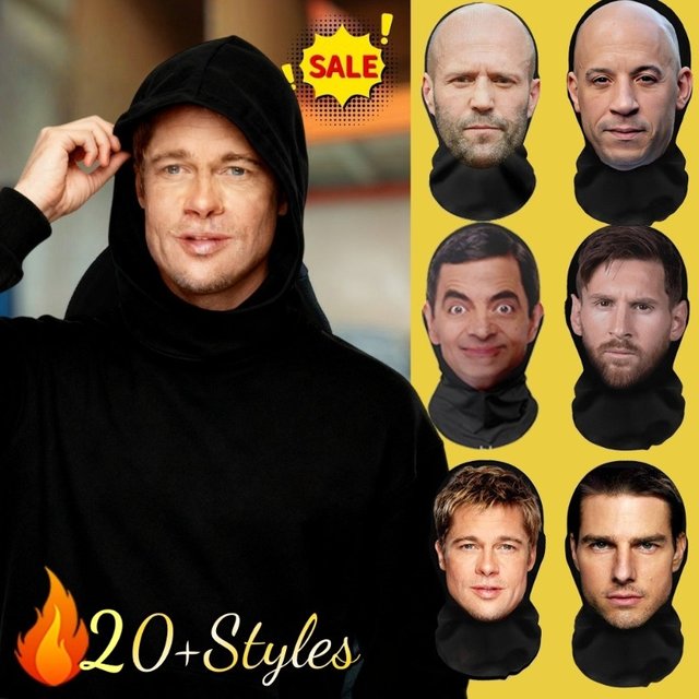 3D Funny Face Mask Balaclava Realistic Celebrity Creative Cosplay Full Facial Face Masks Christmas Party Props Headcovers