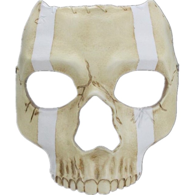Masque facial tête de mort, accessoire de costume d'Halloween