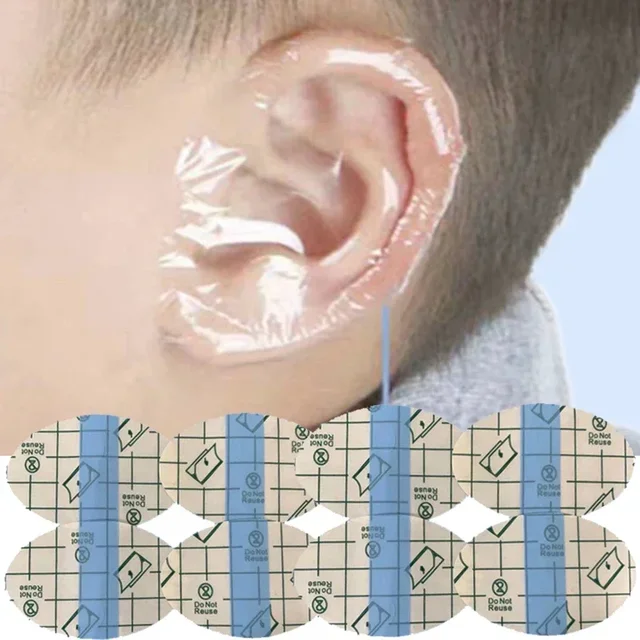 20/60/100 pièces bébé shampooing oreille couvre imperméable enfants douche natation Protection