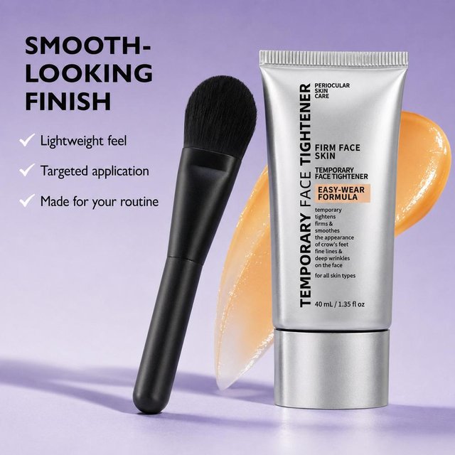 Instant Face Tightener Cream Fine Lines Pore Refining, Lightweight Facial Skin Care Moisturizer Smooth Fade Wrinkles Concealer