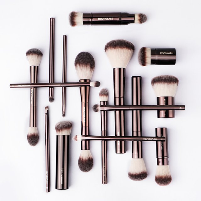 Klepsydra pędzle do makijażu w proszku podkład korektor różu Bronzer cień do brwi pędzel do kredek do oczu