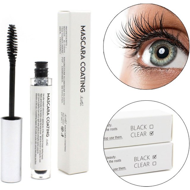 10ml Eyelash Coating Sealant Mascara Clear/Black Waterproof Long Lasting Keep Eyelash Extense Styling Beauty Makeup Tool