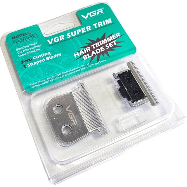 Replacement Carbon Steel Stand Blade Set Fit For VGR 933 937 Hair Trimmer Accessories Hair Clippers Head Part, Can Be Zero