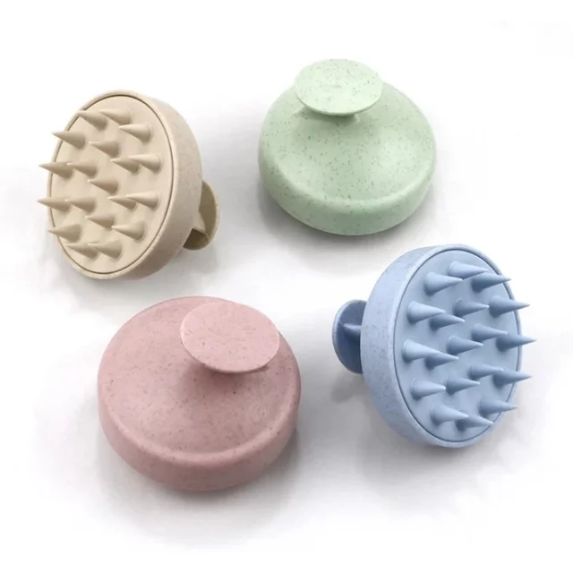1 pièce : brosse en silicone pour le shampooing, brosse de massage corporel, brosse pour la douche, outil de coiffure pour salon, peigne de massage du cuir chevelu, peigne pour le lavage des cheveux.