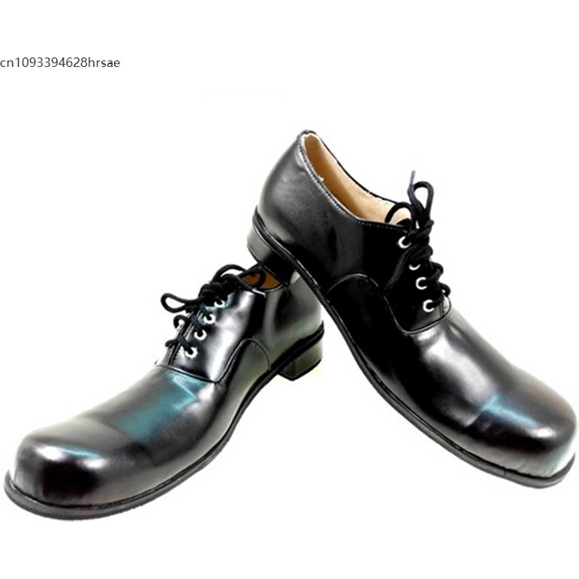 Chaussures Joker noires pour hommes, 34cm, chaussures de Clown, accessoires de Cosplay d'halloween, vêtements de Club amusants, mascarade, spectacle sur scène