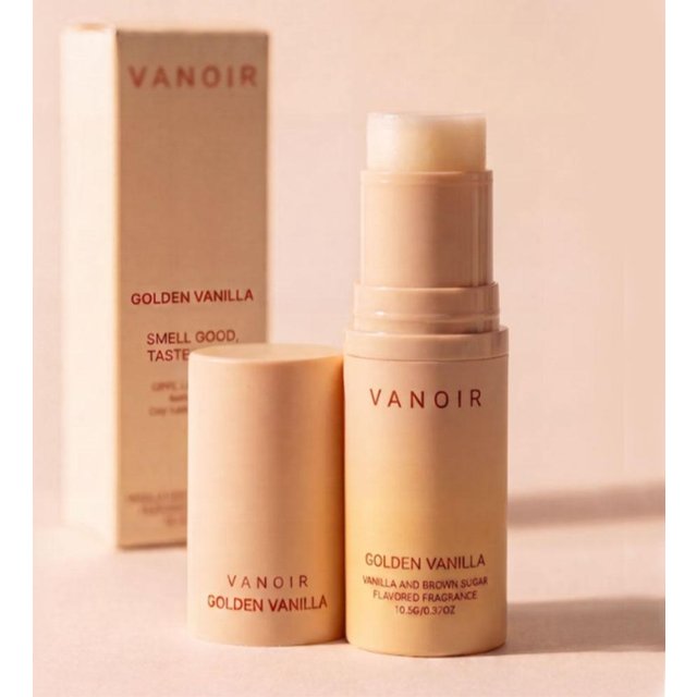 VANOIR Golden Vanilla Solid Fragrance Stick 10.5g Vanilla Brown Sugar Flavored Perfume Balm LongLasting Portable Solid Perfume