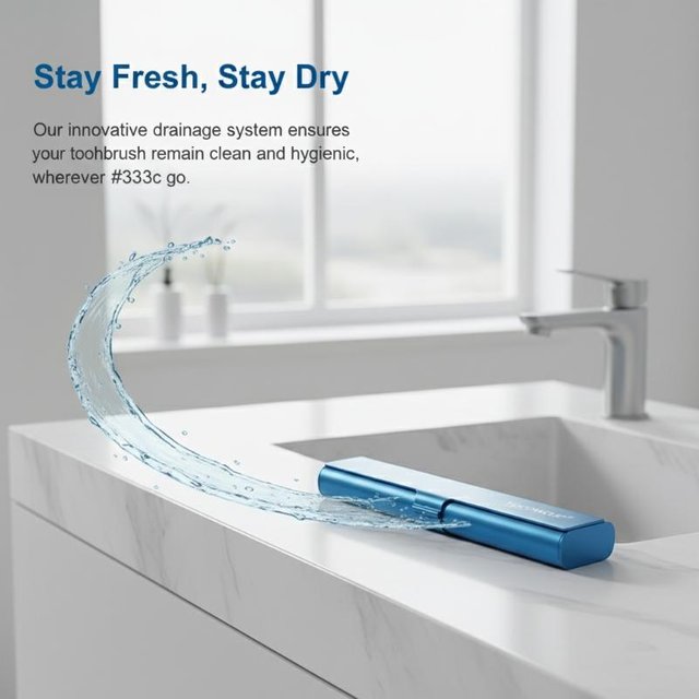 Empty Aluminum Toothbrush Travel Case, Portable Travel Toothbrush Holder, Durable Manual Tooth Brush Box Container