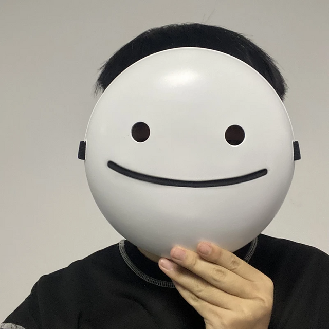 Masques de Costume de Cosplay Anime sourire blanc de rêve, masque facial pour adulte, accessoires de