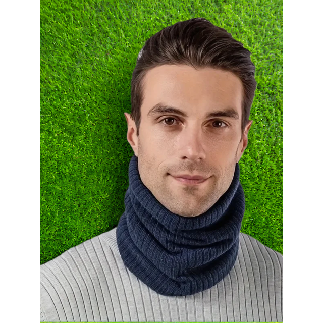 Winter Neck Gaiter Fleece Lined Knitted Neck Warmer Windproof Thermal Face Mask Men Women Outdoor Cycling Ski Tube Scarf