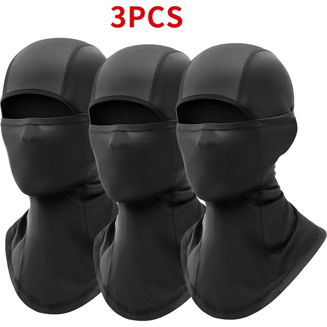 3 pcs breathable balaclava Anti-UV full face mask Cycling Mask Motorcycle Face Balaclava Outdoor Sports