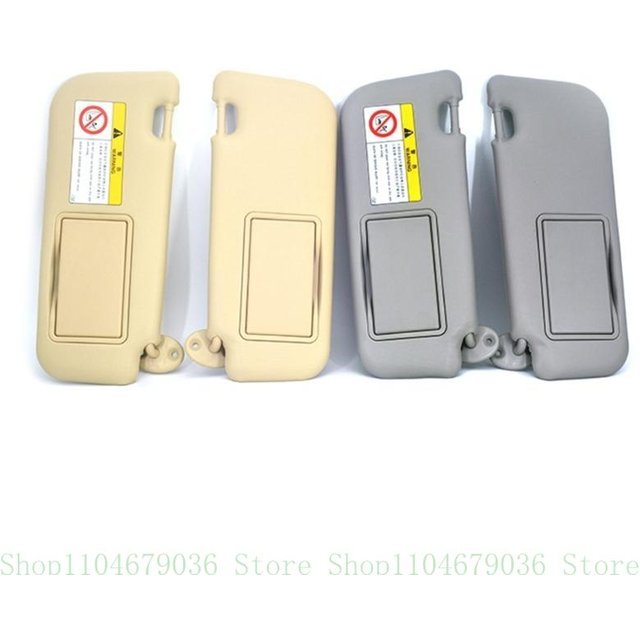 Car Front Sun Visor Panel With Makeup Mirror Driver Passenger Side Right Left Sun Visor Mirror