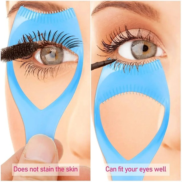 3 In 1 Novice Eyelash Extensions Template Mascara Applicator Template Eyeliner Holder Eyelash Aid 3 Colors Beauty Cosmetic Tool