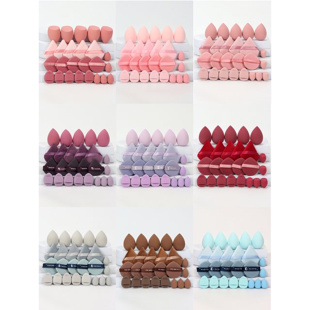 25-Piece Makeup Sponge Set, Expands When Exposed to Water, Can Be Used Both Wet and Dry, Suitable for All Skin Types