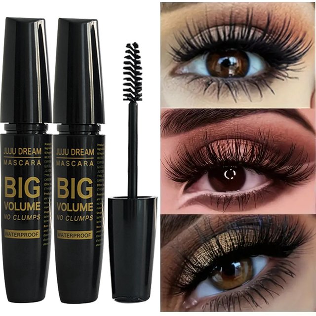 4D Black Mascara - Long-Lasting, Volumizing & Curling for All Skin Types - Perfect Valentine's Gift for women