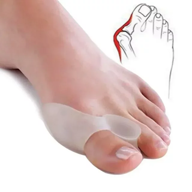2PCS Valgus Bunion Foot Toe Hallux Protector Silicone Gel Thumb Corrector Separator Finger Straightener Adjuster Foot Care Tool