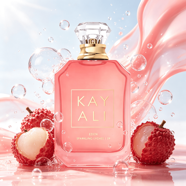 KAYALI Eden Sparkling Lychee 39 Eau de parfum Spray pour femme EDP 3.4oz/100ml - Parfum longue durée adapté pour les anniversaires, le bureau, les cadeaux, l'usage quotidien