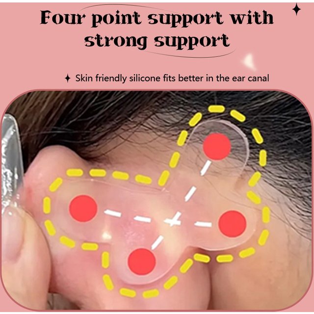 New Butterfly-Shaped Elf Ear Stickers Corrector Correction Patch Silicone Patches Tape Cosmetics Ears Makeup Tools