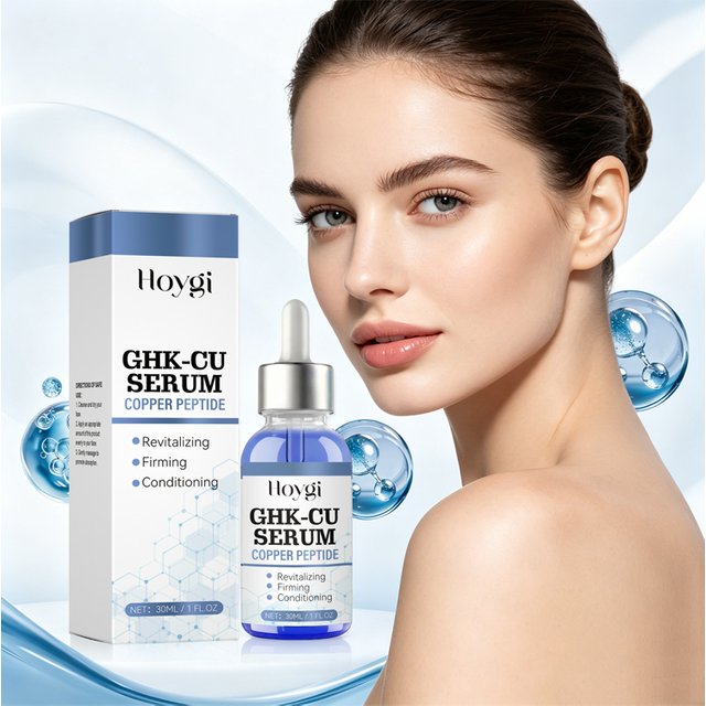 Copper Peptide Serum 30mlfirming Conditioning Facial Essence Smooth Fine Lines Barrier Conditioning Ghk-Cu Facial Essence