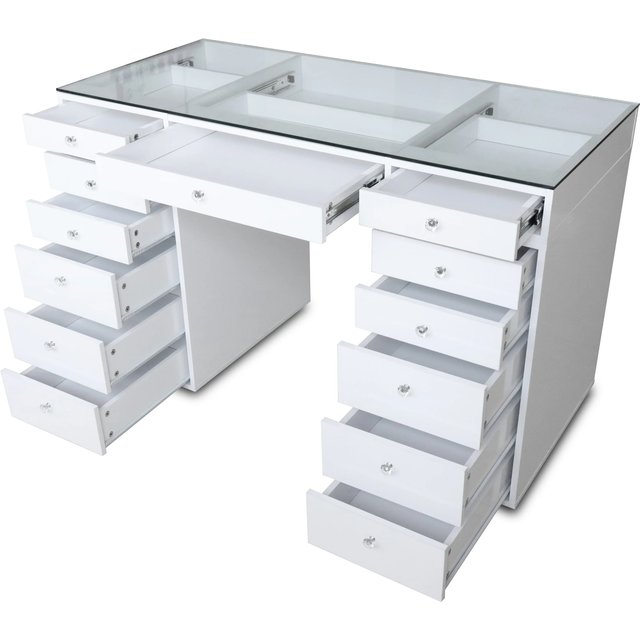 # Wood Beauty Cosmetic Hair Salon Storage Cabinet With 5 Drawers #