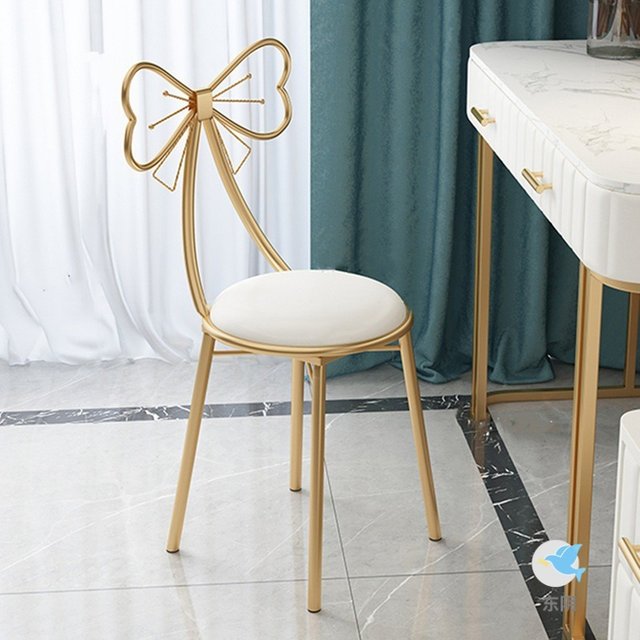 Italian simple girl bedroom dresser stool butterfly back chair ins makeup stool wholesale butterfly chair