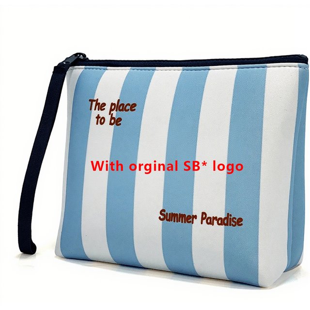 Makeup Bags Waterproof Neoprene Makeup Bag for women Travel Toiletry Bag for Outdoor Large Cosmetic Toiletry Purse Case with Tag