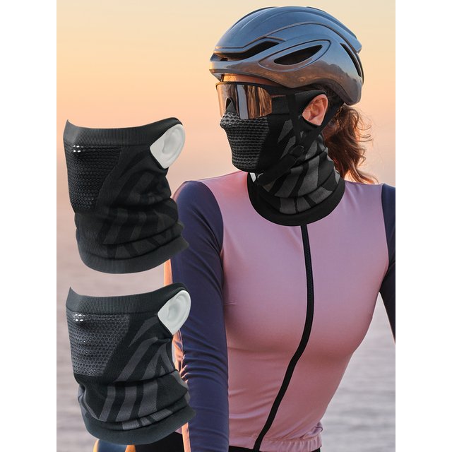 Winter Neck Warmer Gaiter Balaclava (Ear-Loops Anti-shedding) Windproof Face Mask for Ski, Snowboard