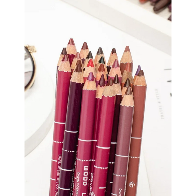 28Color Antifouling Lip Liner Professional Lipstick Pen Precise Waterproof Lip Outline Pencil Lip Makeup Lasting Eyeliner Creamy