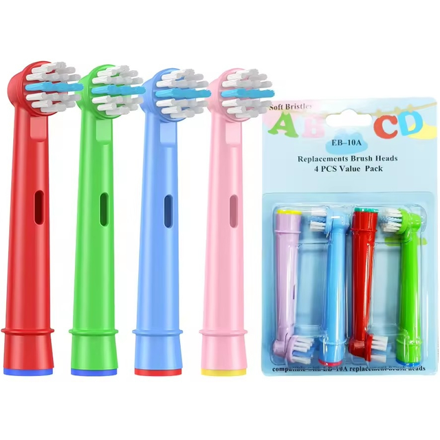 4/8/12 Kid's Replacement Brush Heads Stages Power EB10 Soft Brush Refills for Oral B Children Electric Toothbrush 3 Years Old+