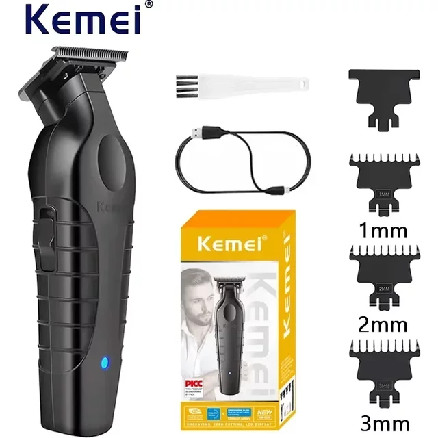 Kemei KM-2299 USB Fast Charging Clippers Barber Machine 1200MA Rechargeable Cordless Hair Trimmer Kemei Electric Hair Clipper
