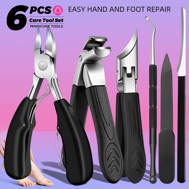 Stainless Steel Professional-Grade Nail Clippers Pedicure And Nail Art Tools Made, And Manual Tools for Foot And Hand Care