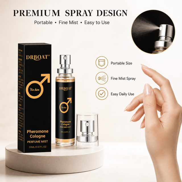 Pheromone Cologne Perfume Mist 20ml for men, Citrus Spicy Woody Long‑Lasting Portable Spray Perfume for Daily Business Dating We