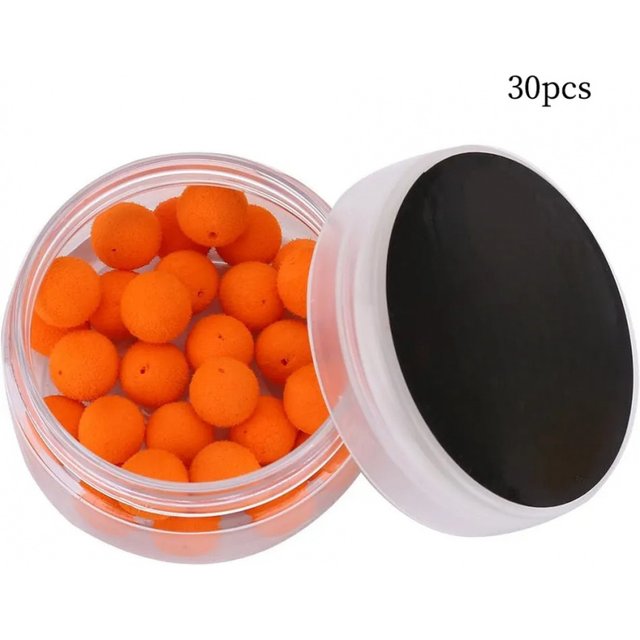 30 pièces de granulés souples flottants parfumés de 12 mm pour la pêche à la carpe, boilies/bouillettes flottantes, appâts artificiels pour carpes