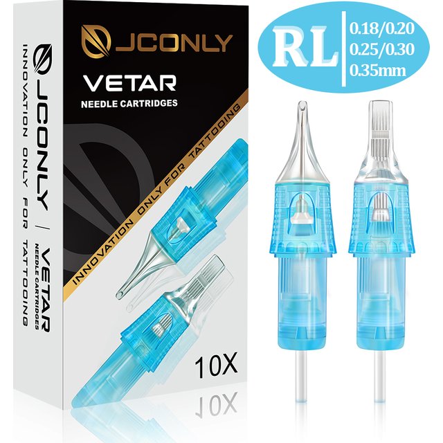 JCONLY VETAR Tattoo Cartridge Needles 20/10pcs 1-14RL Professional Sterilize Safety Tattoo Needle Tattoo Machine Makeup Supply