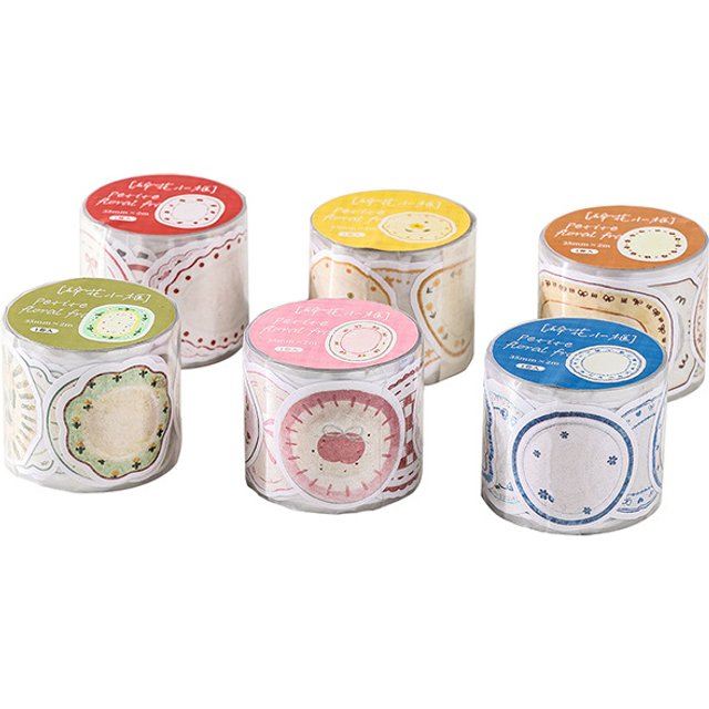 Bandes adhésives décoratives parfumées, 6 pièces/1 lot, petites bandes de masquage en papier, autocollants pour Journal, Scrapbooking, papier japonais