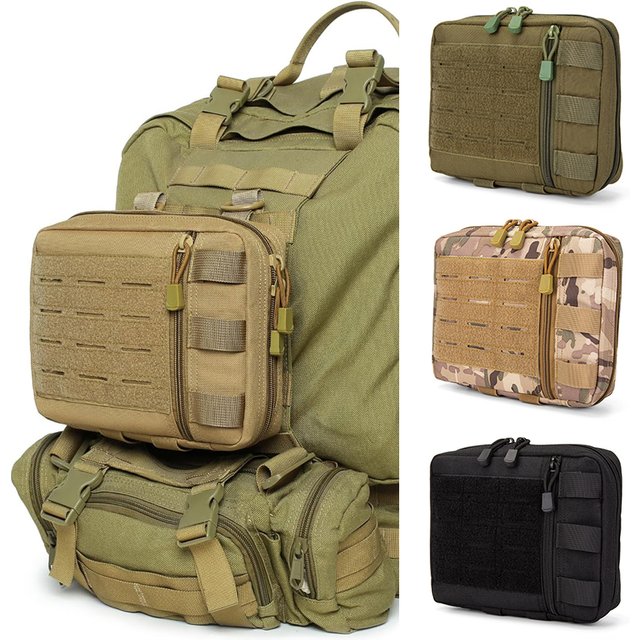 Nouveau sac modulaire tactique EMT EDC organisateur pochette à outils sac multi-usages Molle utilitaire découpé au Laser pochette d'administration accessoires de chasse