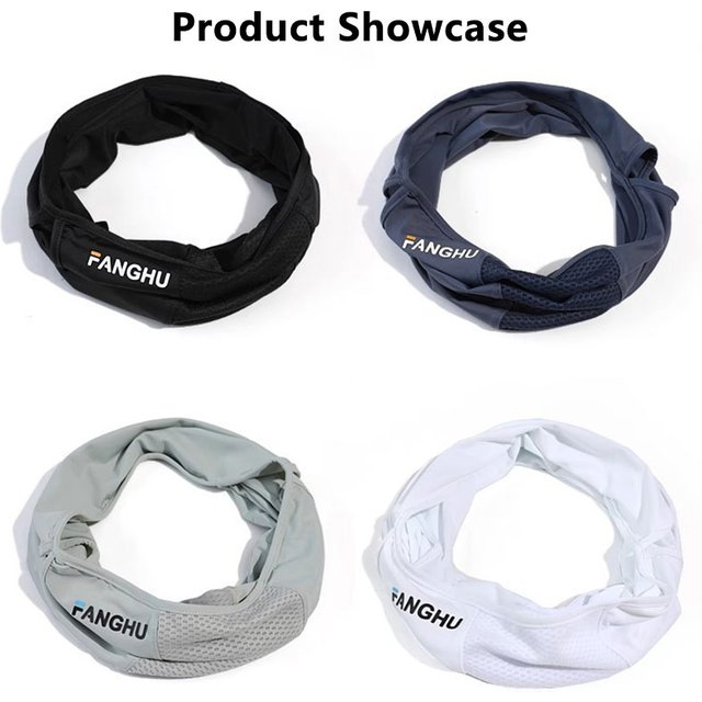 Sun Protection Mask Mesh Breathable Ear Loop Mask Elastic Sunscreen Anti-UV Face Covering Thin Breathable Sports Neck Gaiter