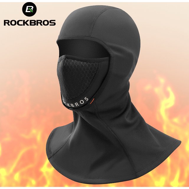 ROCKBROS hiver cagoule garder au chaud cyclisme masque facial moto écharpe casque d'équitation visière respirant coupe-vent Sport masque
