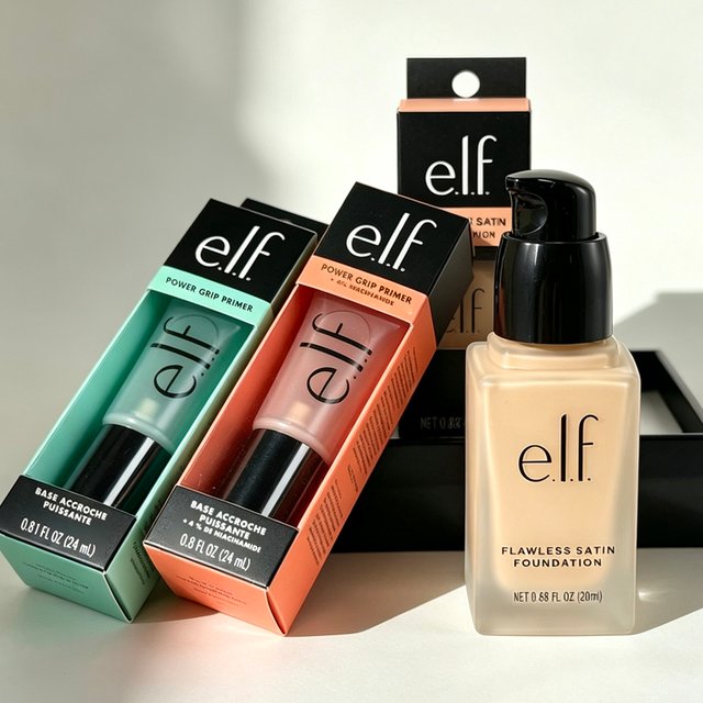 New Elf Flawless Satin Liquid Foundation Lasting Oil Control Full Coverage Facial Makeup Liquid Poreless Putty Primer Cosmetics