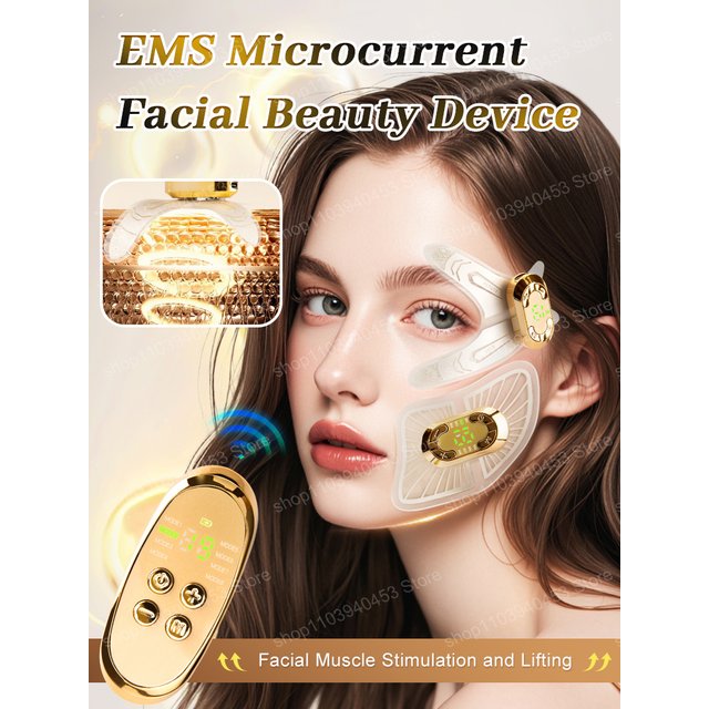 EMS Eye Face Beauty Massage Muscle Stimulator Facial Lifting Anti-Wrinkle Reduce Dark Circles Eyes Swelling Forehead Care Device