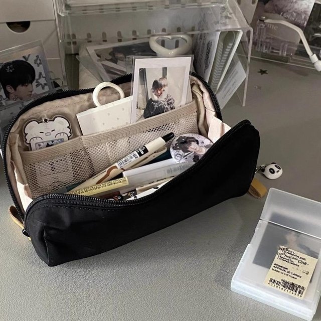 Kawaii Large Capacity Pencil Case Student Pencil Bag School Stationery Supplies Box And Makeup Storage Bag