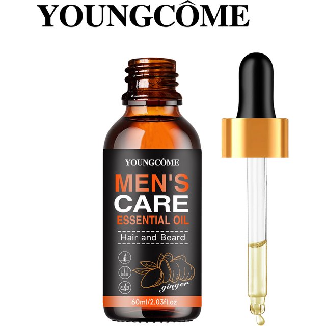 Men Beard Essential Oil Increase Moisturize Soft Smooth Nourish Thicken For Grooming Hair Facial Care Beard Growth Oil Care