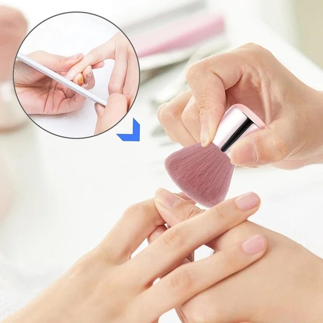 Professionals Nails Art Mushroom Brush Round Paint Gel Dust Cleaning Make Up Brush Manicure Accessories Equipment Tools