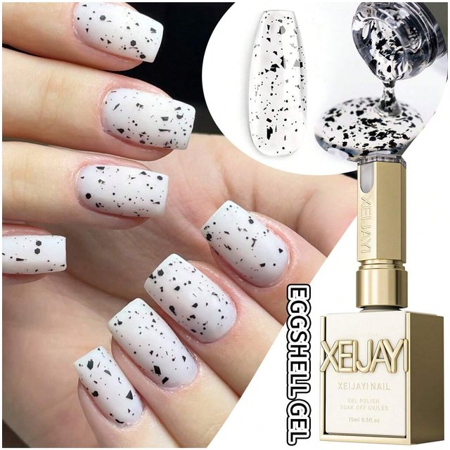 15ml Eggshell Gel Nail Polish Quail Egg Semi Permanent Nail Gel All For Manicure Soak Off UV LED Gel Varnish Nail Art Top Coat