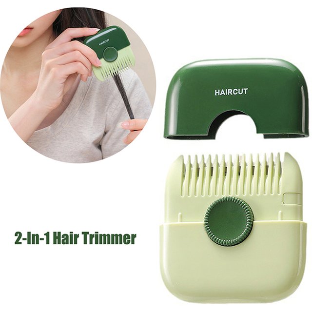 New【2 In 1 Hair Trimmer Comb Multifunctional Girls Split Ends Cutter Professional Haircutting Tools For Thin & Thick Hair】