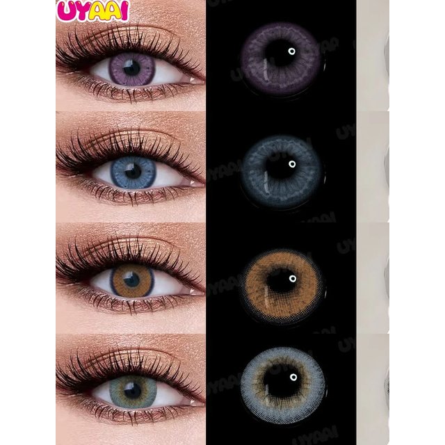 UYAAI Color Contact NEW Eye Color Lens Makeup Green Eye Lenses Yearly For Eyes Blue Contact Lens Natural Colorcon High Quality